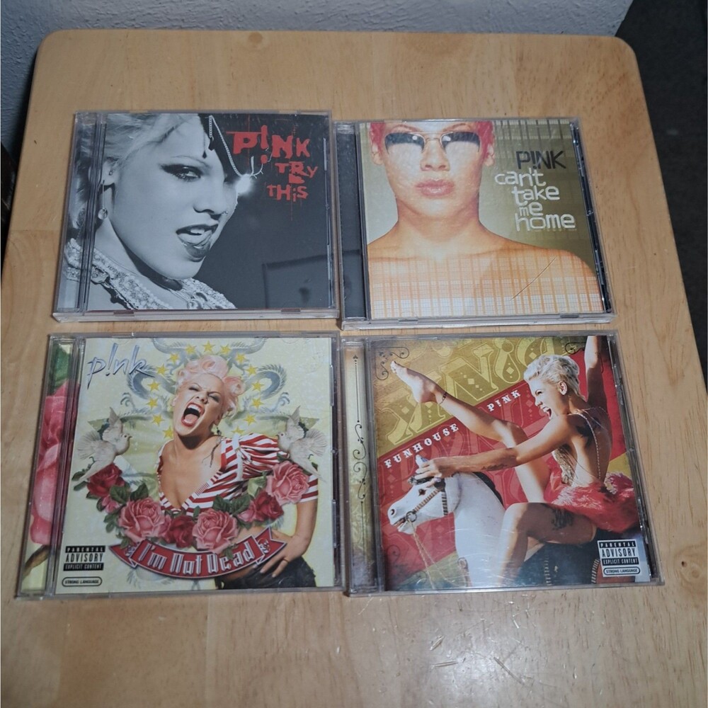 Lot of 4 Pink CDs I'm Not Dead, Try This, Can't Take Me Home, Funhouse